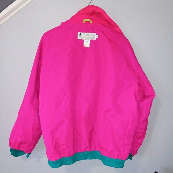 Vintage Columbia Large Neon Bugaboo Radial Sleeve Ski Jacket-90s-Zippered Pocket - Picture 12 of 12